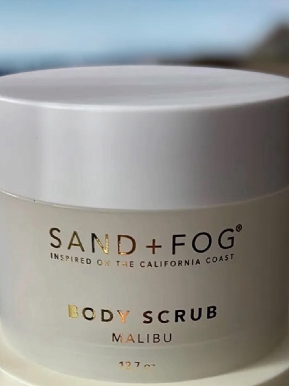 Sand + Fog Malibu Body Scrub — White Exfoliating Cream
